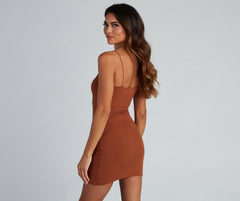 Totally Fab Ribbed Mini Dress